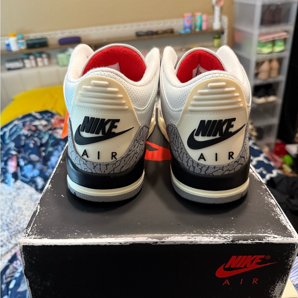 *SOLD* Air Jordan 3 Retro ‘White Cement Reimagined’ Mens Size 12 - Picture 4 of 9